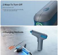 Tilswall Motor Driven Hot Glue Gun,15s Fast Preheating with Type-C Charging
