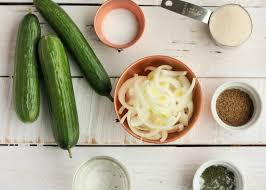 One thing i do is add several ice cubes in with salad too to. Cucumber And Onion Salad Sustainable Cooks