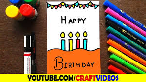Birthday Card Ideas For Kids To Draw Birthday Card Drawing Easy Birthday Card Drawing Birthday Cards For Friends Birthday Cards For Brother