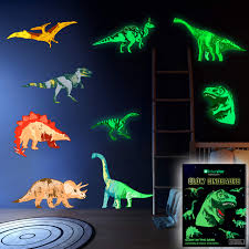 Amazon Com Dinosaur Wall Decals For Boys Girls Room Glow In The Dark Stickers Large Removable Vinyl Decor For Bedroom Living Room Classroom Cool Light Art Kids Birthday Christmas Gift Toddlers And Teens Dinosaur thr wall 3d wall art stickers kids boys vinyl mural decals. dinosaur wall decals for boys girls room glow in the dark stickers large removable vinyl decor for bedroom living room classroom cool light art