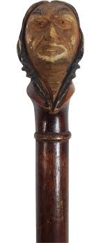 Sold at Auction: JEFF CROOK FOLK ART SNAKE CANE