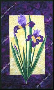 Iris Flower Quilts Applique Quilt Patterns Quilt Patterns