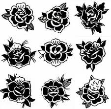 Black American Traditional Tattoo Flash Best Tattoo Traditional American Flowers Old School Ideas Traditional Tattoo Drawings Old School Rose Black Rose Tattoos