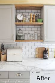 Maybe you would like to learn more about one of these? How To Add Modern Open Shelves To An Old Kitchen A Simple Budget Kitchen Update Frugal Family Times