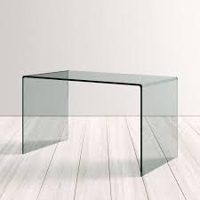 Shop wayfair for all the best black glass desks. Mitzi Glass Desk Reviews Allmodern Glass Desk Office Furniture Modern Minimalist Desk