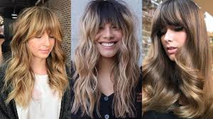 Straight with voluminous curled ends. 23 Perfectly Flattering Long Hairstyles With Bangs Stylesrant