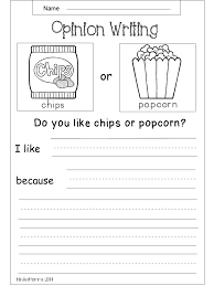 free opinion worksheet kindermomma com
