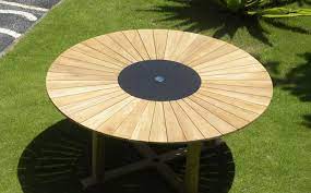 Check spelling or type a new query. Buy The Round Teak Granite Hawaiian Garden Table Bodnant Garden