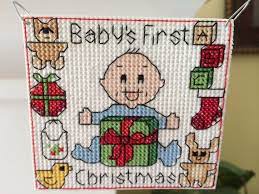 Looking for your next counted cross stitch project? New Babys First Christmas Cross Stitch Ornament Etsy Cross Stitch Bookmarks Christmas Cross Stitch Cross Stitch