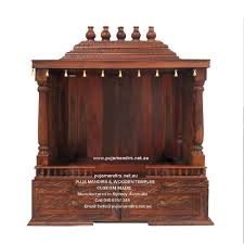 Wood Puja Mandap Home Temple Temple Design For Home Pooja Room Design