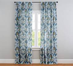 Grommets can be found on window curtains and drapes. Ikat Print Linen Cotton Rod Pocket Curtain Pottery Barn
