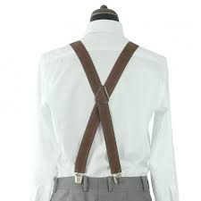 Vivez une expérience mode personnalisée. Bretelles Pour Homme Marron