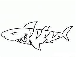 In this website you can find a number of printable shark coloring pages that are ideally suited to develop your childs creative skills. Cartoon Tiger Shark Coloring Page Free Printable Coloring Pages For Kids