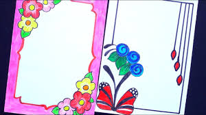 Designs Simple Border Designs For Assignments Designer Chart Paper Flower Drawing Images Youtube How to decorate project;school project making; designs simple border designs for assignments designer chart paper flower drawing images