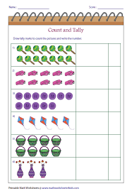 Tally Marks Worksheets