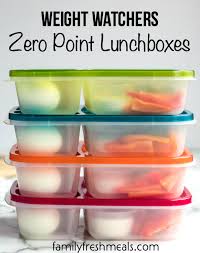 I think it's often easier to get into a healthy rhythm with breakfast and lunch. Weight Watchers Zero Point Lunchbox Family Fresh Meals