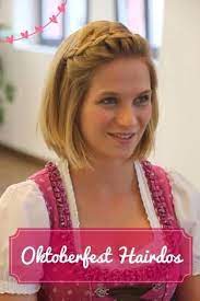 Image Result For Oktoberfest Hair Short Dirndl Frisuren Kurze Haare Kurze Haare Anleitungen Flechtfrisuren Kurze Haare Dirndl