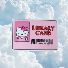 I then opened up a bank account to cash the check, and requested a hello kitty credit card with my picture in the corner. Hello Kitty Sticker Cute Laptop Wallpaper Hello Kitty Aesthetic Kitty Wallpaper