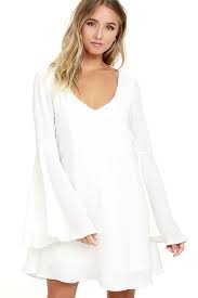 Something Magical White Long Sleeve Shift Dress Long Sleeve Shift Dress White Long Sleeve Dress White Long Sleeve Shift Dress