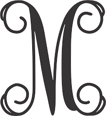 Download Monogram Letters Metal Laser Cut 14 Gauge Monogram Letter M Clipart Full Size Clipart 3334063 Pinclipart