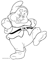 Snow white coloring pages cute coloring pages printable coloring pages adult coloring pages disney drawings sketches cartoon drawings disney quilt disney princess coloring pages snow white disney. Coloring Happy Paginas Para Colorear Disney Dibujo De Blancanieves Libro De Colores