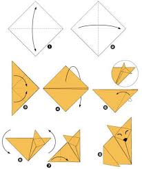 Diy Zorro Origami Paso A Paso Jpg 435 516 Origami Para Ninos Instrucciones De Origami Animales De Origami