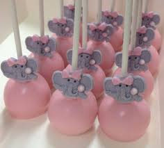 Pink Elephant Baby Shower Pop Elephant Baby Shower Cake Baby Shower Cake Pops Baby Shower Cakes