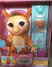 Nib Animal Babies Nursery Deluxe Electronic Plush Toy Baby Giraffe Baby Animal Nursery Baby Giraffe Baby Animals