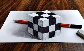 Step by step beginner 3d drawings easy. 3d Rubik S Cube Drawing Step By Step 3d Drawing Tutorial For Beginners