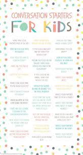 31 Conversation Starters To Have With Kids Conversation Starters For Kids Kids Learning Smart Parenting