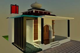 Ukuran masjid 14.5 x 12 m dilengkapi tempat wudhu outdoor. Contoh Desain Masjid Sederhana Dengan