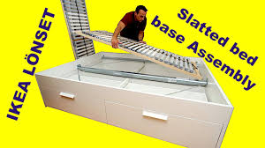 Ikea Lonset Slatted Bed Base Assembly Youtube
