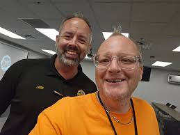 So this is Lt Kirk from Saline County Arkansas Sheriff's Office... as he  was walking me towards the press conference he was showing me around and  asked me had i been here