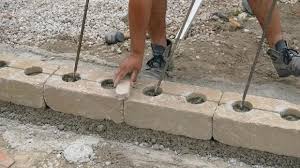 Gartenmauer Selber Bauen Das Errichten Einer Betonsteinmauer Gartenmauer Selber Bauen Garten Und Maurerarbeiten