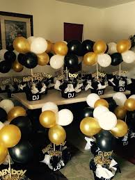 Black Gold 30th Birthday Party 50th Birthday Decorations Birthday Decorations For Men 50th Birthday Party Ideas For Men