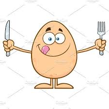 Cute Egg Cartoon Mascot Character Cute Egg Cartoon Mascot