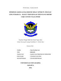 Proposal Skripsi Teknik Elektro Ide Judul Skripsi Universitas