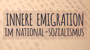 Der begriff innere emigration ist für eine einteilung der nichtnationalsozialistischen literatur wenig brauchbar und außerdem schon zu abgenützt. Innere Emigration Erklart Grosse Kontroverse Youtube