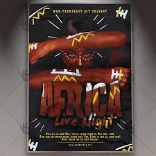 Download African Flyer Psd Template Psdmarketafrican Flyer Free Psd Flyer Templates Creative Poster Design African Pattern Design