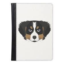 Bernese Mountain Dog Puppy Black And White Illustration Bernese Mountain Dog Ipad Air Case Dog Puppy Dogs Doggy Pup Hound Love Pet Best Friend Love Pet Cool Pets Ipad Air Case