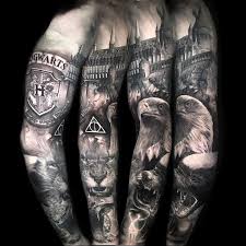 Sirius black helped harry potter through some of his hardest times and this character proved time and time again what family really meant to harry. Sign In Harry Potter Tattoo Sleeve Half Sleeve Tattoos Designs Upper Half Sleeve Tattoos