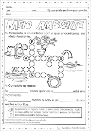 É importante que se desperte nas crianças a consciência ambiental, para que compreendam a necessidade de cuidarem. Atividades Meio Ambiente Para Ensino Fundamental E Educacao Infantil