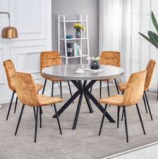Shop our gray round dining table selection from the world's finest dealers on 1stdibs. Florence Grey Marble Round Dining Table Lawlors Furniture Flooring