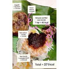 Jumlah kalori dalam makanan ditentukan oleh kadar lemak, karbohidrat, dan protein pada makanan tersebut. Be Fit Happy Ada Yang Breakfast Nasi Lemak Pagi Ni Facebook