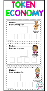 Token Economy For Behavior Intervention Positive Reinforcement Visuals Token Economy Behavior System Preschool Behavior