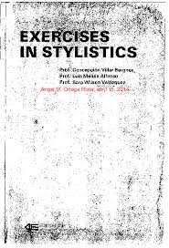 West branch is a city in the u.s. Pdf Exercises In Stylistics By Concepcion Villar Bergnes Angel Ortega Academia Edu