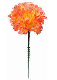 Silk Carnations In Orange Yellow Silk Flowers Fake Flowers Same Day Shipping Afloral Com
