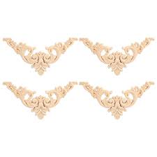 Our appliques and onlays are the perfect accent pieces to cabinetry, furniture, fireplace mantels, ceilings, and more. Yosoo 4pcs Rubber Wood Carved Corner Onlay Applique Furniture Flower Shape Unpainted Decoration Wood Onlay Carved Wood Applique Walmart Canada