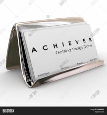 There is no standard for the business card dimensions. Achiever Word On Image Photo Free Trial Bigstock