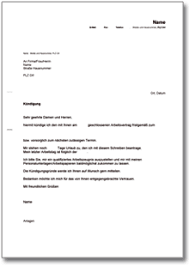 Erstelle eine ordentliche kündigung durch arbeitnehmer kündigung kostenlos mit unserer muster vorlage. Kundigung Arbeitsvertrag Vorlage Ch Musterbrief Download